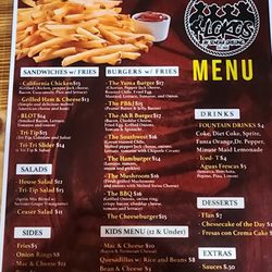 4 Lokos - Menu