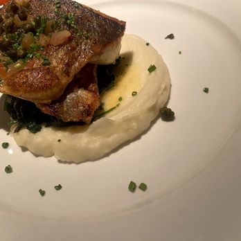Lure Fishbar - Pan Seared Black Bass - fantastic - Seafood Near Me - New York, New York Lure Fishbar - Pan Seared Black Bass - fantastic - Seafood Near Me - New York, New York