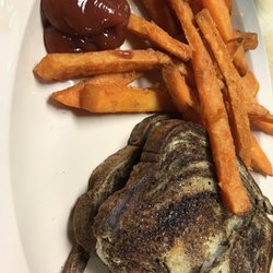 Daybreak Cafe - Patty Melt and sweet potato fries