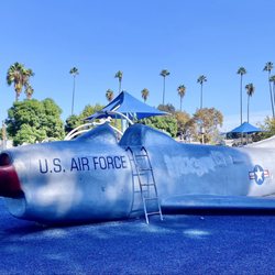 Palm View Park - Airplane in Playground for Kids - "Yes. You can sit inside."