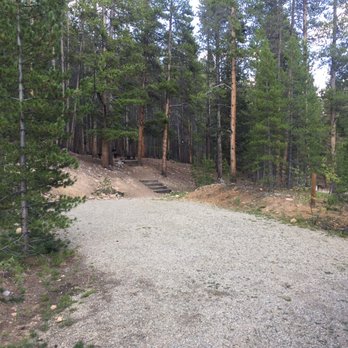 Father Dyer - Our site @ Father Dyer Campground. Up the stairs is a picnic table & campfire ring w/grill (Sep. 2017) - Campgrounds Near Me