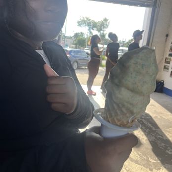 Dreamette Ice Cream Springfield - Medium vanilla cone covered with. Birthday cake - Ice Cream & Frozen Yogurt Near Me - Jacksonville, Florida
