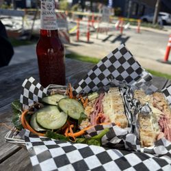 Friendly Street Market - Reuben Sandwich from Nourish inside Friendly Market.