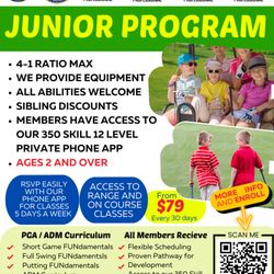 Lion Golf Academy - Our new pricing for our adult and junior programs include the option for both on course and off course classes in low 4-1 ratio setting.