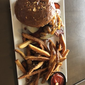 Southern Grounds - House burger with fries! Just like the picture on their website. Very good! - Cafes Near Me - Jacksonville, Florida Southern Grounds - House burger with fries! Just like the picture on their website. Very good! - Cafes Near Me - Jacksonville, Florida