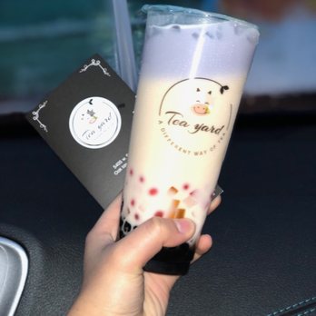 Tea Yard - This is violet blossom, and it was very good !! - Bubble Tea Near Me - Oak Lawn, Illinois