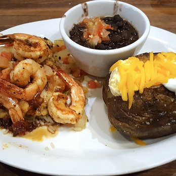 Cheddar's Scratch Kitchen - Key West Shrimp and Chkn w/blk beans and (not so) loaded potatoes, $10.49. - American Near Me - Jacksonville, Florida
