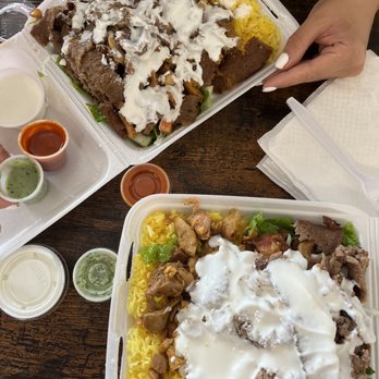 Döner Shack - Doner Rice Plate mix - with lamb and chicken yuhhhhhh - Middle Eastern Near Me - Honolulu, Hawaii