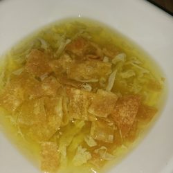 Beijing Tokyo - I don't feel like this photo accurately shows the greenish blue color of the soup. Still tasted great though! I hope my insides agree!