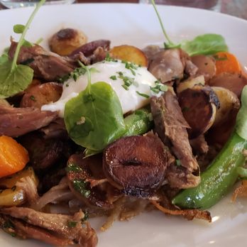 Abejas - Duck Confit Hash.  Simply sublime - New American Near Me - Golden, Colorado