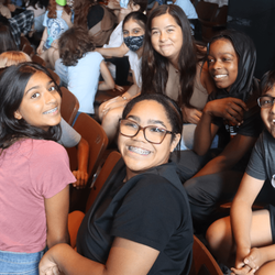 The Avery Coonley School - ACS middle school students smile for the camera