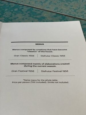 Menu photo 4 Disfrutar Barcelona, B