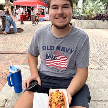 Casanova Barbecue - Amazing Brisket Hot Dog. The flavors were mouthwatering. The owner was friendly and the portions were generous. - Barbeque Near Me - San Antonio, Texas