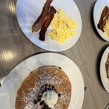 Broken Yolk Cafe - Chocolate pancakes combo - Breakfast & Brunch Near Me - Chandler, Arizona Broken Yolk Cafe - Chocolate pancakes combo - Breakfast & Brunch Near Me - Chandler, Arizona