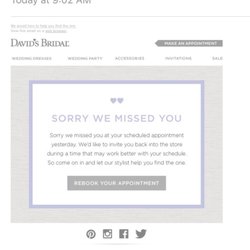David's Bridal - Email