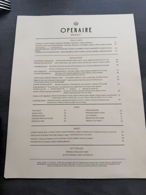 Menu photo 1 Openaire Los Angeles, CA Menu photo 1 Openaire Los Angeles, CA