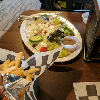 Faimus Wings - Greek Salad is huge and fresh! - Chicken Wings Near Me - Belle Glade, Florida