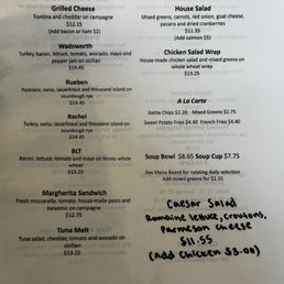 Lunch Menu