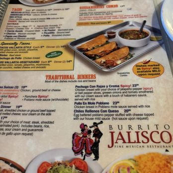 Burrito Jalisco - Menu - Mexican Near Me - Alsip, Illinois