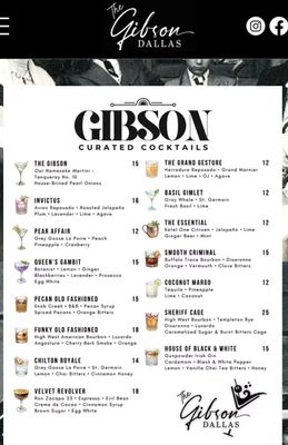 Menu photo 5 The Gibson Dallas, TX