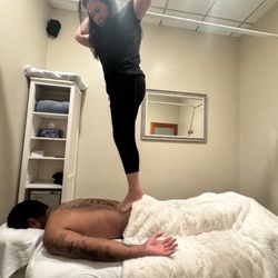 Massage Company West Hollywood - A deep massage that includes the therapist walking on your body
