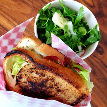 Dad's Luncheonette - Mushroom Burger & Herb Salad - New American Near Me - Half Moon Bay, California Dad's Luncheonette - Mushroom Burger & Herb Salad - New American Near Me - Half Moon Bay, California