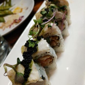 KA Sushi - Deep sea: spicy salmon, cucumber, seared escolar, soy tobiko - Japanese Near Me - Houston, Texas