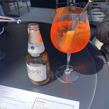 Feller - Modelo and aperol spritz - New American Near Me - Stillwater, Minnesota