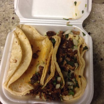 Great Mex - Carne asada and carnitas tacos! Forgot the meat on one.. - Mexican Near Me - Costa Mesa, California