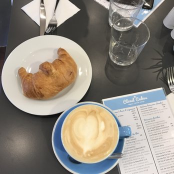 Cloud Cakes - croissant and latte with soya - Patisserie/Cake Shop Near Me - Paris, 75 Cloud Cakes - croissant and latte with soya - Patisserie/Cake Shop Near Me - Paris, 75