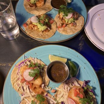 Spanglish - Baja mahi mahi tacos + Shrimp tacos - Mexican Near Me - Astoria, New York