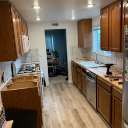 Stone Stock Workers - Kitchen before and after