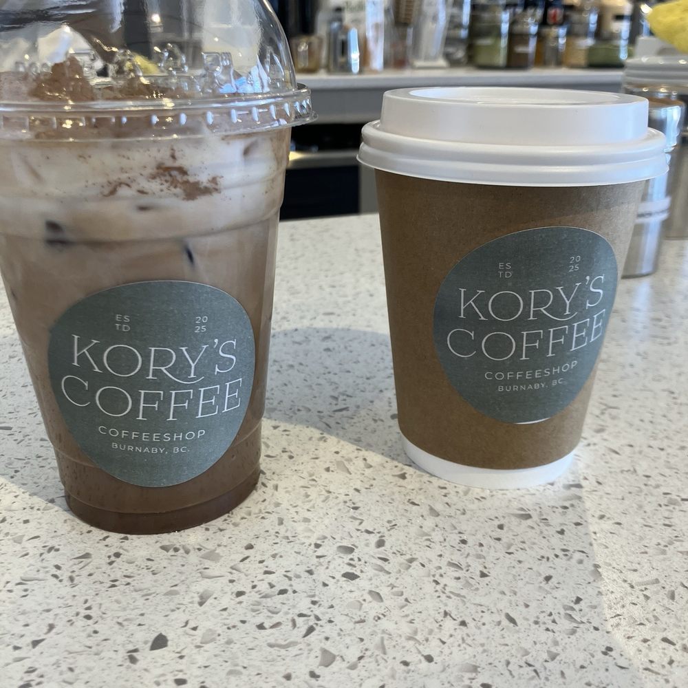 Kory's Coffee - Dark mocha and a caramel latte - Cafes Near Me - Burnaby, British Columbia Kory's Coffee - Dark mocha and a caramel latte - Cafes Near Me - Burnaby, British Columbia