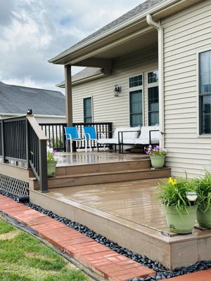 Decks - The Decks we build can be new, surface replacement with Composite lumber or surface replacement with treated lumber. We specialize in deck building