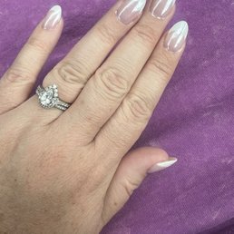 Dip set! French tip with chrome on top!