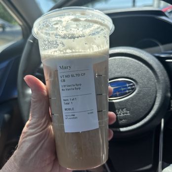 Starbucks - Nondairy Salted Caramel Cream Cold Brew - Coffee & Tea Near Me - Beaumont, California
