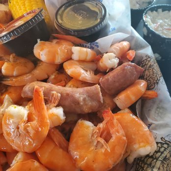 Shrimp Basket - Tiny sausages in the Seafood boil for Two. - Seafood Near Me - Destin, Florida Shrimp Basket - Tiny sausages in the Seafood boil for Two. - Seafood Near Me - Destin, Florida