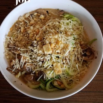 Noodles and Company - My Small bowl Zucchini Truffle Mac = Zu noodles, cheese sauce, black truffle roasted mushrooms, parm cheese.Topped toasted bread crumbs. - Noodles Near Me - Macomb, Michigan Noodles and Company - My Small bowl Zucchini Truffle Mac = Zu noodles, cheese sauce, black truffle roasted mushrooms, parm cheese.Topped toasted bread crumbs. - Noodles Near Me - Macomb, Michigan