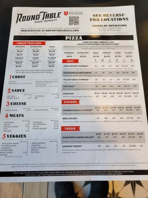 Menu photo 4 Round Table Pizza Alameda, CA
