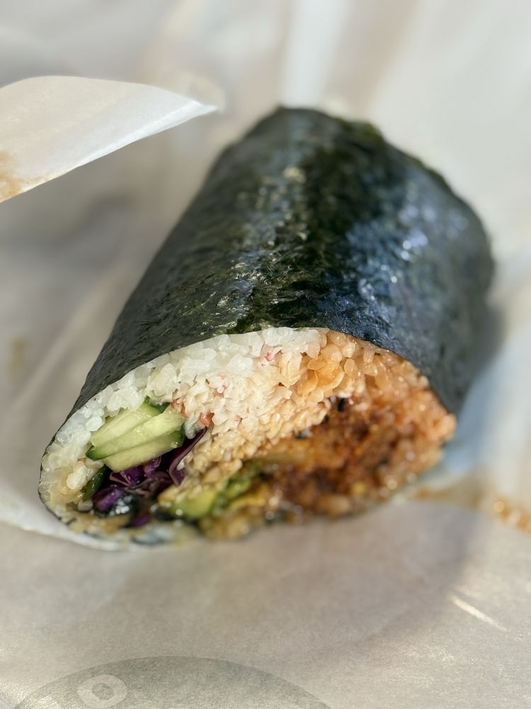 Food from Sushi Burrito