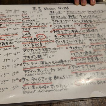 Izakaya Uosan - Menu for 9/26/21 - Izakaya Near Me - Honolulu, Hawaii