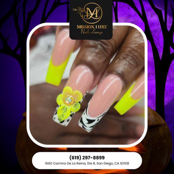 Mission Luxe Nails Lounge - Bright, bold, and full of life
This yellow-and-black floral design is giving total confidence vibes! - Nail Salons Near Me - San Diego, California Mission Luxe Nails Lounge - Bright, bold, and full of life
This yellow-and-black floral design is giving total confidence vibes! - Nail Salons Near Me - San Diego, California