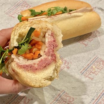 Lee’s Sandwiches - #14 Steamed Pork Roll & Pâté/Cha Lua & Pâté Bánh Mì - Sandwiches Near Me - Santa Clara, California