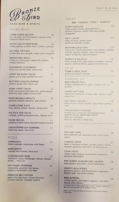Menu photo 6 Bronze Bird San Diego, CA Menu photo 6 Bronze Bird San Diego, CA