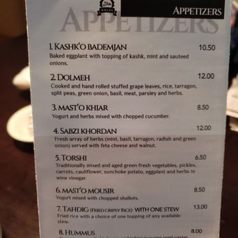 Ali Baba Persian Restaurant - Middle Eastern Near Me - Granada Hills, California