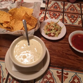 Azteca Mexican Restaurant - Queso plus cabbage and salsa dip - Mexican Near Me - Charlotte, North Carolina