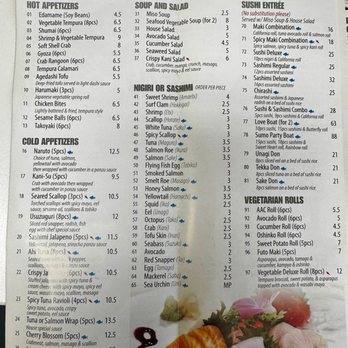 Tekka Sushi - Menu Page 3 - Japanese Near Me - Elk Grove Village, Illinois