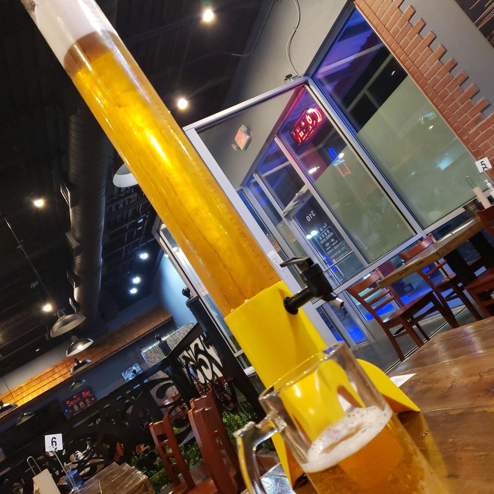 Fat Ni BBQ - 100oz + beer tower to accompany oil splash noodles and spice!! - Chinese Near Me - Carrollton, Texas Fat Ni BBQ - 100oz + beer tower to accompany oil splash noodles and spice!! - Chinese Near Me - Carrollton, Texas