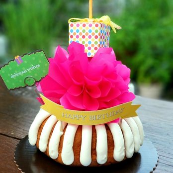 Nothing Bundt Cakes - White Chocolate Raspberry Birthday Bundt - Bakeries Near Me - Burlington, Massachusetts