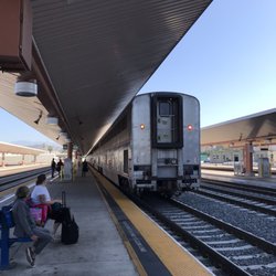 Amtrak Coast Starlight - Amtrak Coast Starlight has to back into the track at Union Station Los Angeles.